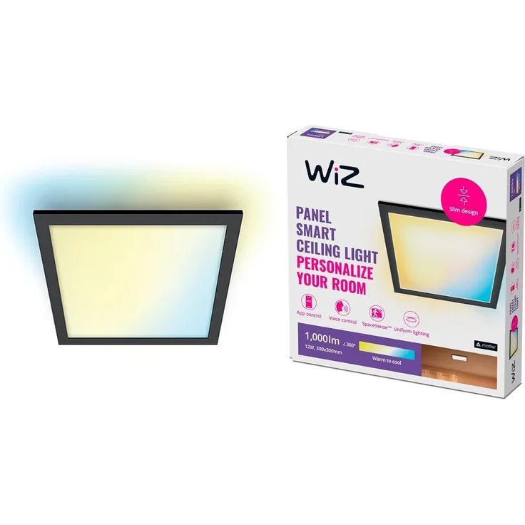 WiZ Cealing Panel SQ12W - Black
