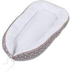 babybay Kuschelnest, taupe Sterne weiß