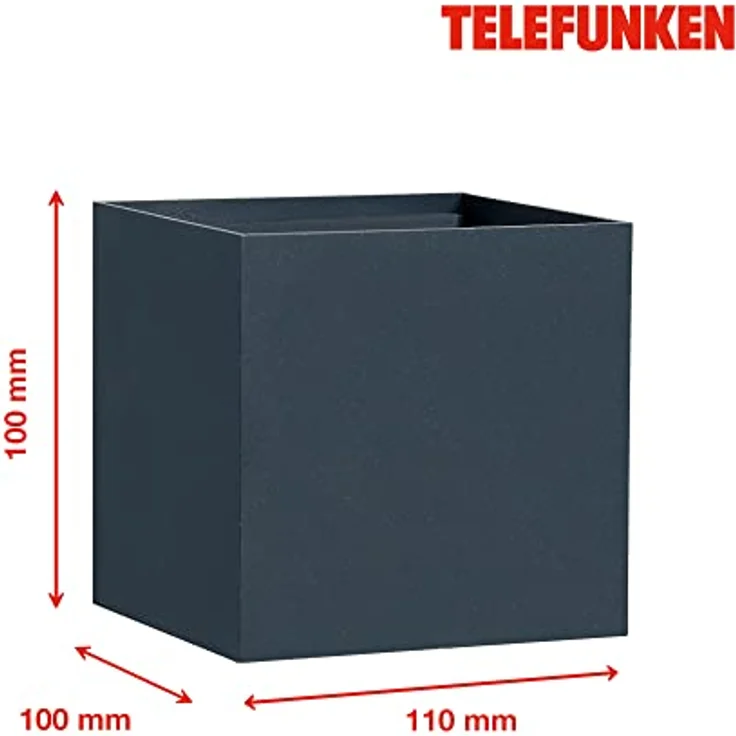 TELEFUNKEN LED Außenleuchte Telefunken 303405TF Up&Down Wandleuchte, IP44 spritzwassergeschützt, neutralweiße 4000K, anthrazit grau – Bild 4