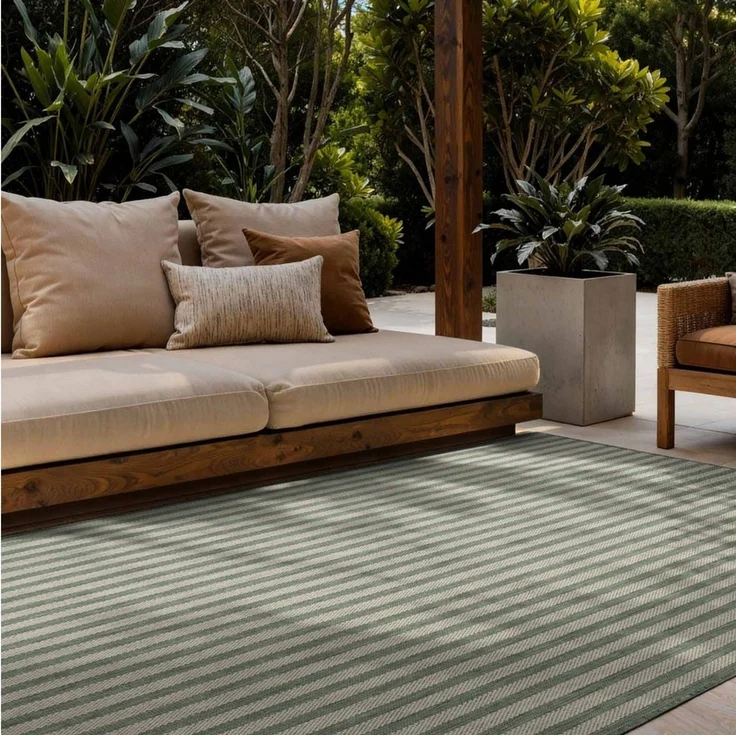 Ted Baker Teppich Linley, Wendeteppich, rechteckig, Höhe: 8 mm, Designteppich, Wetterfest, Pflegeleicht, Modern, Wohnzimmer, Terrasse – Bild 5