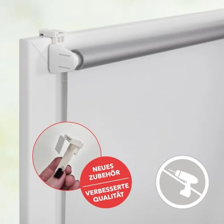 Lichtblick Sonnenschutzsysteme GmbH Thermo-Rollo Vancouver 80 cm x 220 cm (BxL) Weiß Verdunkelnd & Thermofunktion; Klemm- und schraubbar; Energiesparend – Bild 5