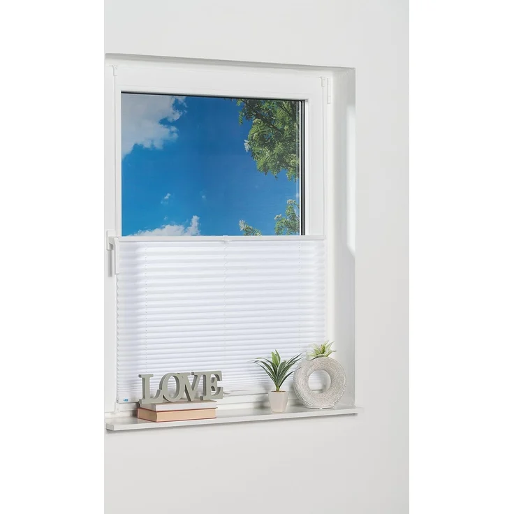 K-home 421614-40 Klemmfix-Plissee, Weiß, 30x130 cm – Bild 3