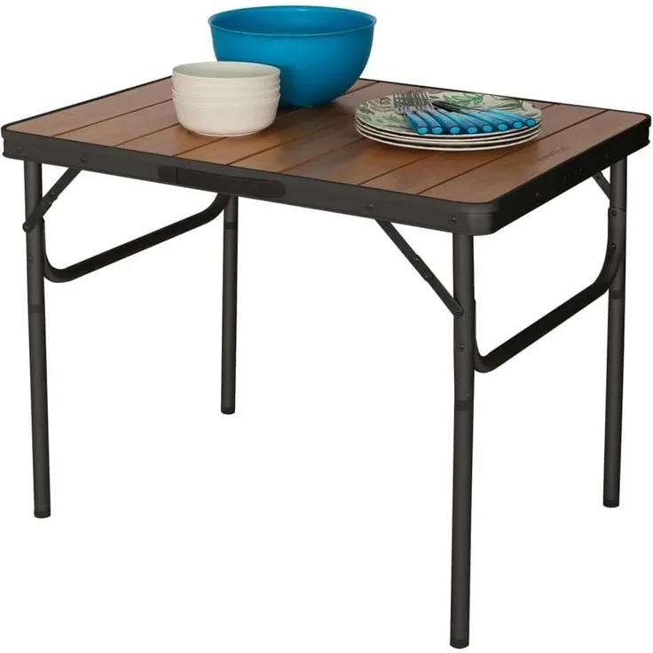 Eurotrail Arsoli Bambus Klapptisch, 60 x 45 x 58/25cm