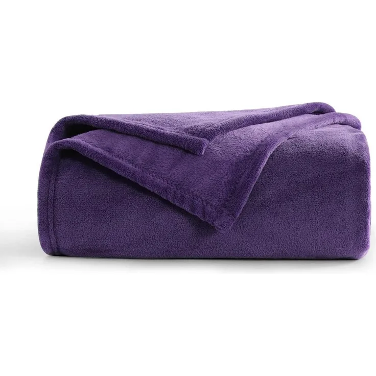 Kuscheldecke Fleecedecke Flauschig Violett 130 x 150 cm Lilafarbig
