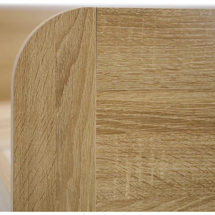 Komfortbett 120x200 Seniorenbett Höhenverstellbar Holzbett Eiche Einzelbett Hohes Bett Bettgestell – Bild 7
