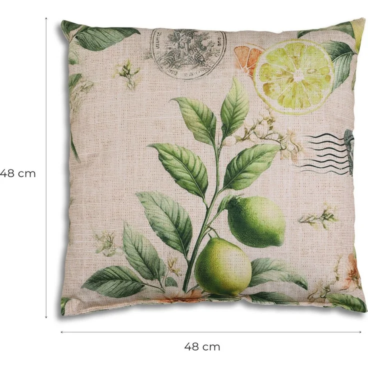 GO-DE Zierkissen Klara, (Spar-Set, 2 St), Lemon sand - Maße BxLxH ca.: 48 cm x 48 cm x cm – Bild 4