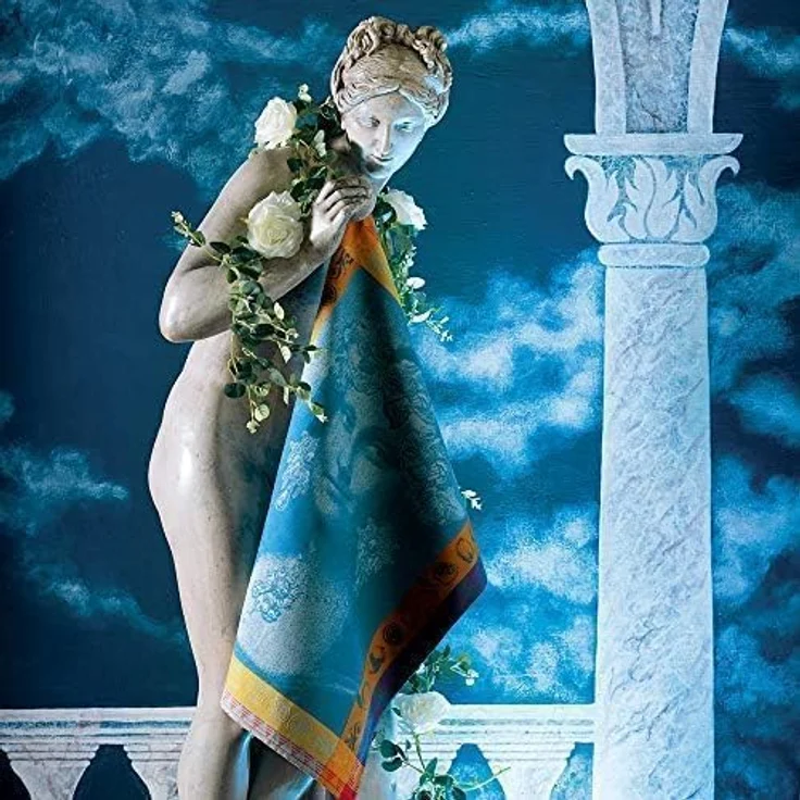 Garnier-Thiebaut Geschirrtuch Mona Lisa Bleu 56x77 cm – Bild 4