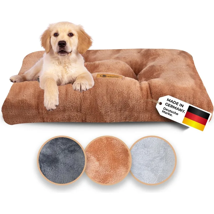 Belune Tierbett Deluxe - Flauschiges Kuschelbett Premium - waschbar, flauschiges Hundekissen, verschiedene Größen und Farben
