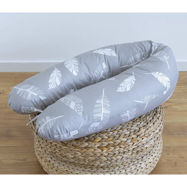 Loolay Seitenschläferkissen M/ L oder L/ XL Schwangerschaftskissen Stillkissen Schlafen Kissen, M/ L oder L/ XL Lagerungskissen + 100% Baumwolle Bezug 170 und 190 cm, Standard & X-LARGE Kissen SUPER Geschenk für Schwangern Seitenschläfer, LOOLAY® - 100... – Bild 2