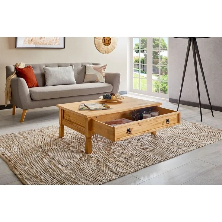 IDIMEX Couchtisch TEQUILA, Couchtisch Wohnzimmertisch Sofatisch Mexico Stil Kiefer Landhaus – Bild 3