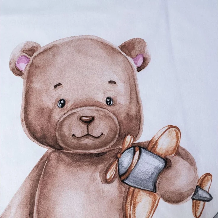 Teddy Bear Kinderbettwäsche – Bettbezug 100x135 cm & Kissenbezug 40x60 cm – Bild 3