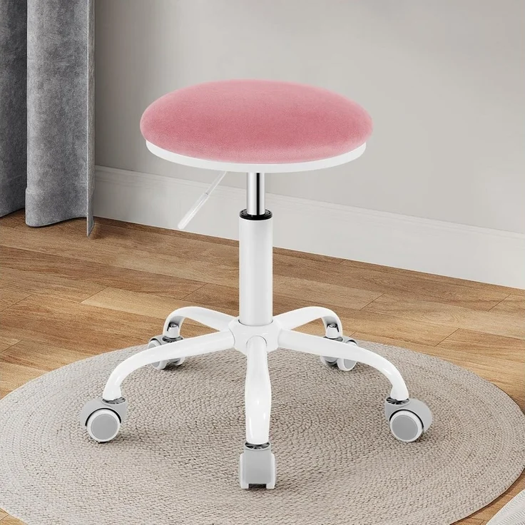 EUGAD Barhocker, Schminkstuhl höhenverstellbar drehbar, runder Hocker 360° drehbar – Bild 5