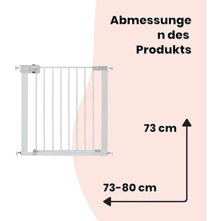 Safety 1st - Secure Tech Einfach Schließen Metal Gate White (Versand aus UK) – Bild 9