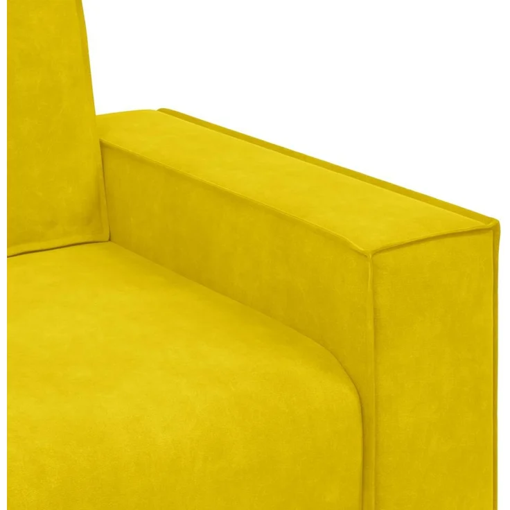 vidaXL 2-Sitzer-Sofa Gelb 180x78x84 cm Samt 4105026 – Bild 6