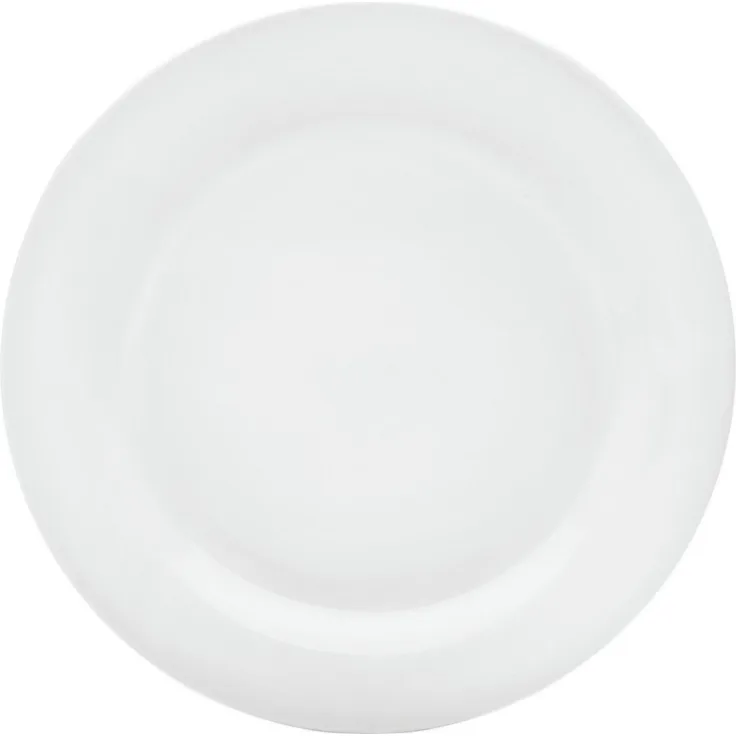 van Well Speiseteller Trend, (6 St), spülmaschinenfest und mikrowellengeeignet, Porzellan, Ø 24 cm
