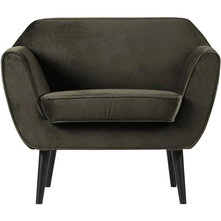 Sessel Rocco Samt, Grau