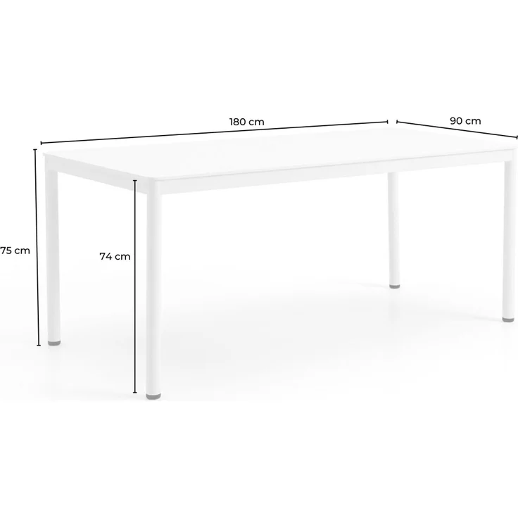 KAWOLA Gartenmöbel Set LUSHA 7-tlg. Stahl dunkelgrau x x cm – Bild 8
