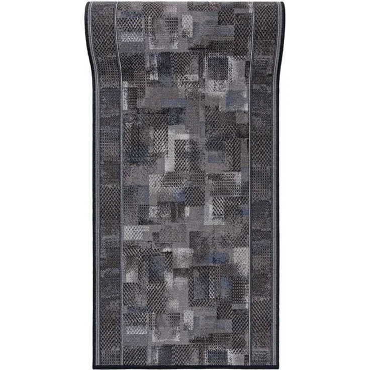 Mazovia Läufer Läufer Teppichläufer Brücke - Vorzimmer Küche - Grau, 67 x 100 cm, Kurzflor, Rutschfest, Meterware, Verschiedene Größen – Bild 3