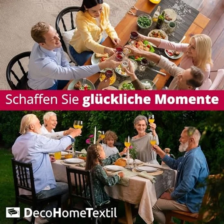 DecoHomeTextil Heimtextilmanufaktur Tischläufer Miami Tablerunner, wind- und wetterfest, UV-beständig, verrottungsfest – Bild 7
