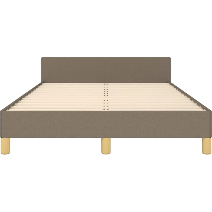 vidaXL Bettgestell ohne Matratze Taupe 120x190 cm Stoff 379538 – Bild 4
