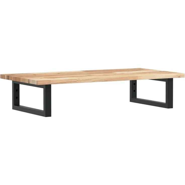 vidaXL Waschbeckenregal Wandmontage Stahl und Akazienholz 3302665 – Bild 2