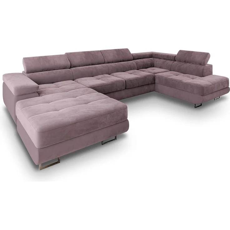 Masseno Ecksofa CASONE mit Schlaffunktion U-Form, Sofa mit Bettkasten – Bild 1