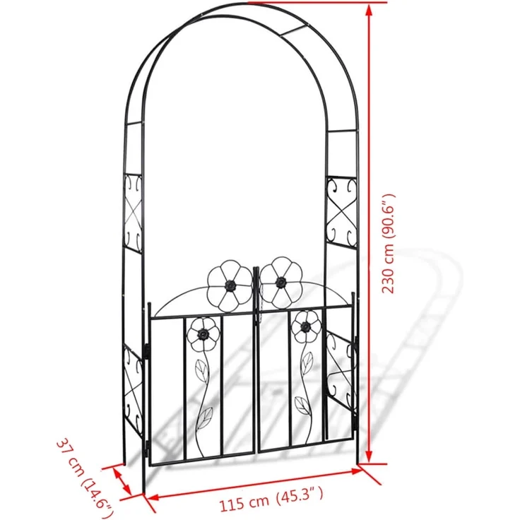 Gartentor Rosenbogen Rankgitter Rosensäule Spalier Pergola 40784 – Bild 5