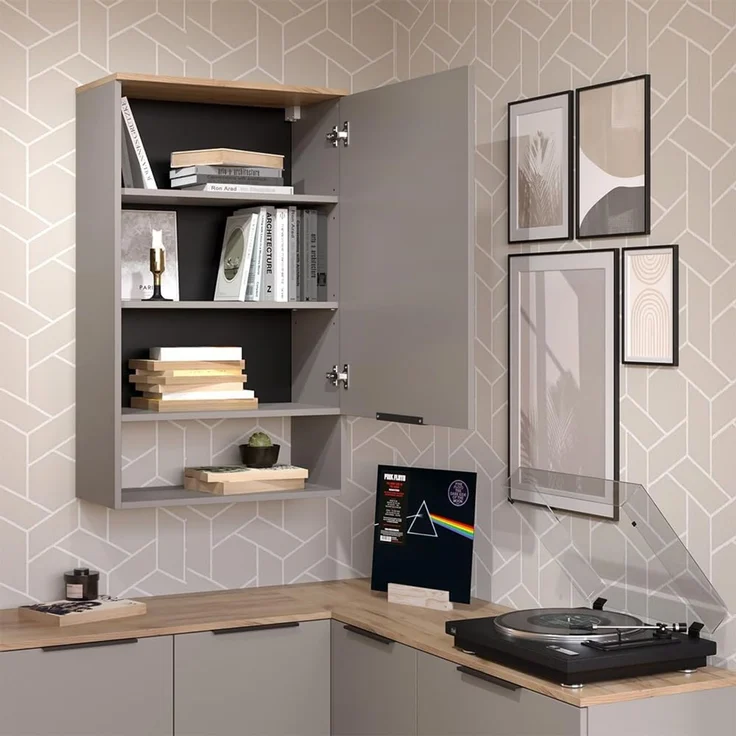 Hängeschrank Wido Greige 60 x 100 cm mit Tür Vicco – Bild 5