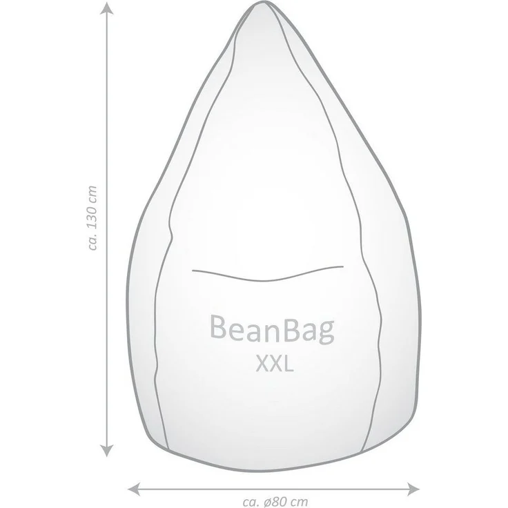 Magma Heimtex Sitzsack BeanBag SHARA XXL (1 St) – Bild 2