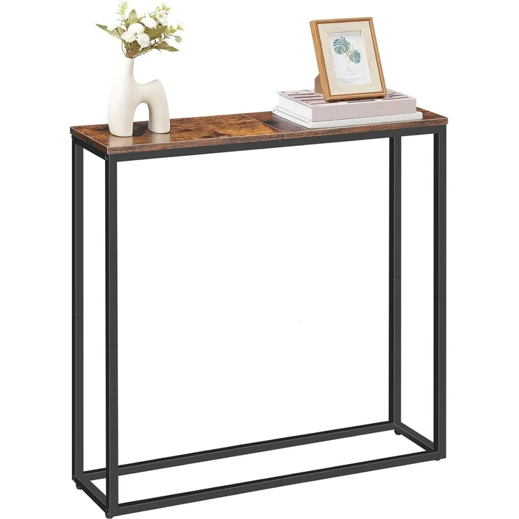 Hoobro BEISTELLTISCH Braun Kleiner Ausstellungstisch (H 76 x T 20 x B 75 cm) – Bild 8