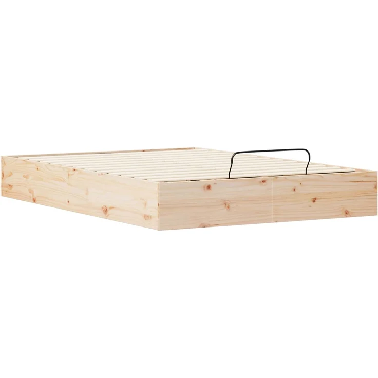 vidaXL Ottoman Bettgestell mit Stauraum Natur 120x190 cm 3418774 – Bild 4
