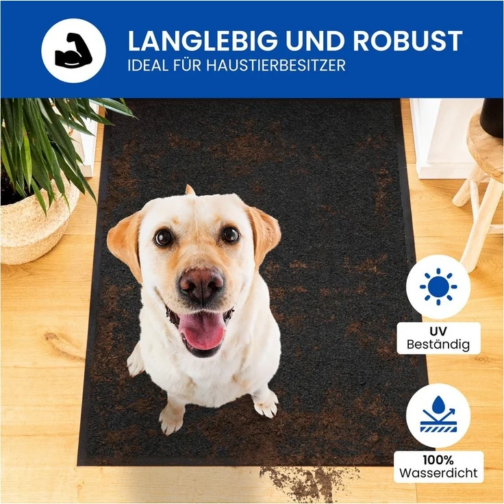 Gentle North Fußmatte für Innen & Außen - Schmutzfangmatte, Innen und Außen - rutschfest - waschbar - strapazierfähig – Bild 3