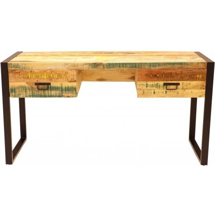 Schreibtisch Retro 160x76x70 aus recyceltem Mangoholz