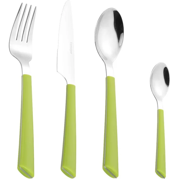 Esmeyer Besteck-Set (24-tlg), 6 Personen, Edelstahl 18/0, Kunststoffgriff