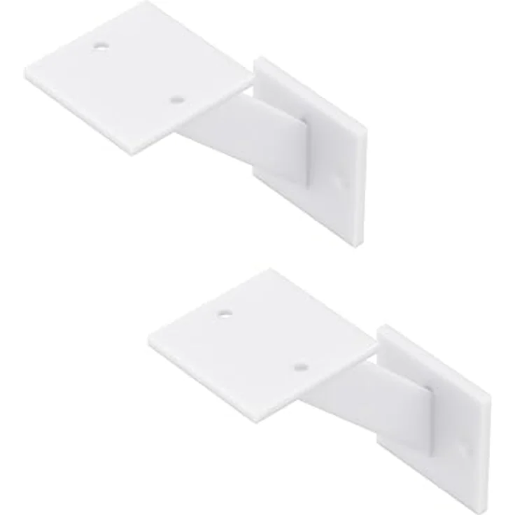 Alberts Regalträger, Wandregal aus Metall, Weiß, 10x5x10 cm, für Wohnzimmer und Arbeitszimmer – Bild 1