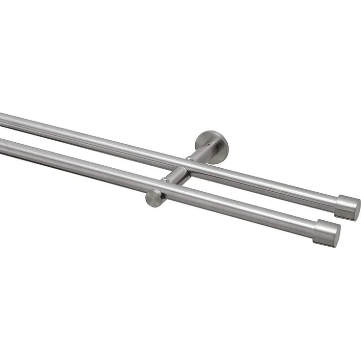 Garduna Gardinenstange Ø 16mm / 1- oder 2-Lauf, 2-läufig, Metall – Bild 2