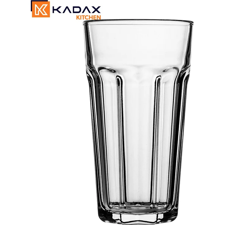 KADAX Getränkegläser, Spülmaschinenfeste 635ml Longdrinkgläser aus Neutrum-Calcium-Glas, stapelbare Cocktailgläser, Wassergläser, Kaffeegläser, Teegläser – Bild 7