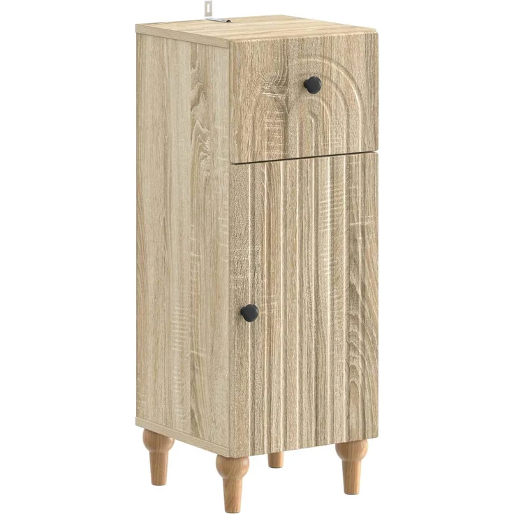 vidaXL 4-teiliges Badezimmer-Schrank-Set ALKMAAR Sonoma-Eiche 3417911 – Bild 4