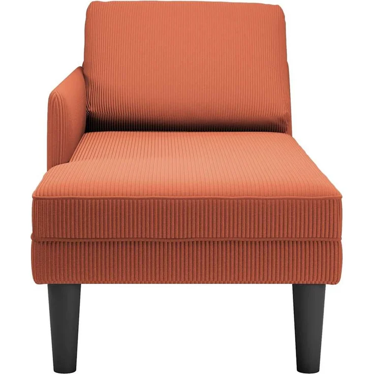 vidaXL Chaiselongue mit Kissen Rot-orange Cordstoff 4009822 – Bild 4