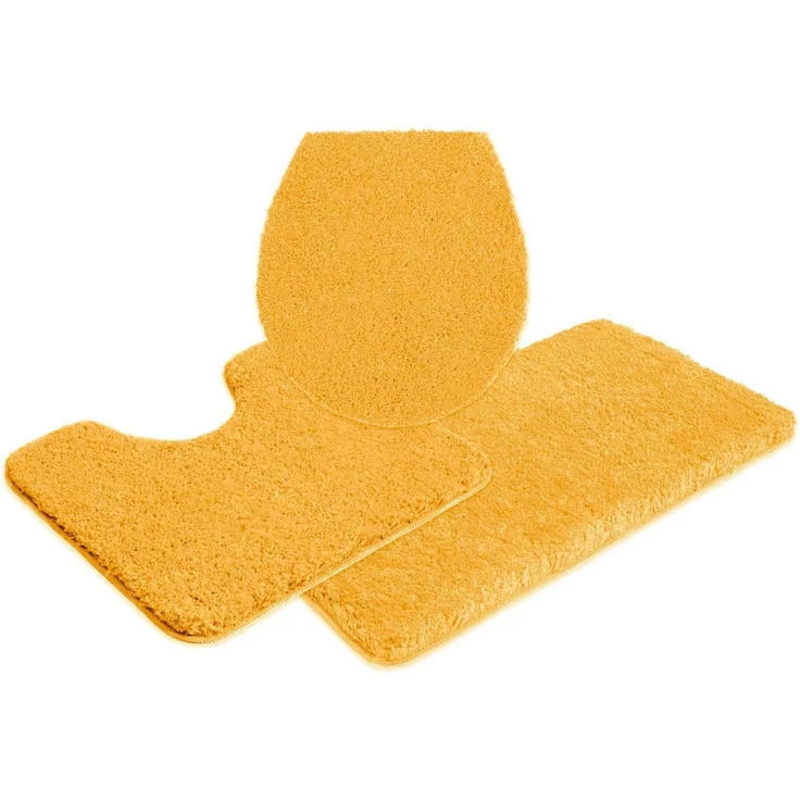 OTTO home Badematte Sanremo, Badvorleger, Badezimmer Teppich, sehr weich, Höhe 30 mm, rutschhemmend beschichtet, fußbodenheizungsgeeignet, schnell trocknend, Polyester, rechteckig, 3-tlg. Stand-WC Set, Badteppich, unifarben, rechteckig, rund & als 3-tl... – Bild 5