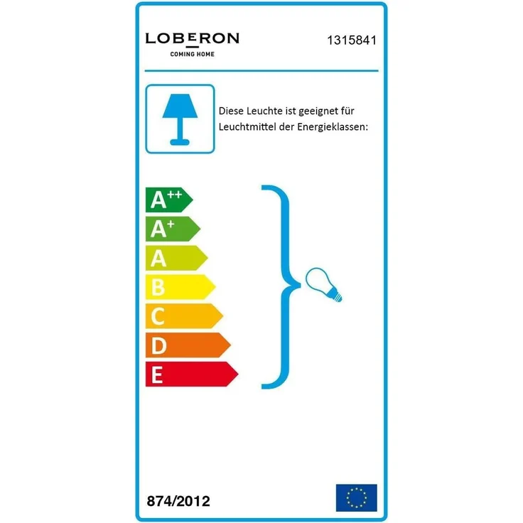 Mirabeau Tischleuchte Tischlampe Gorham weiß/antikgrau – Bild 6