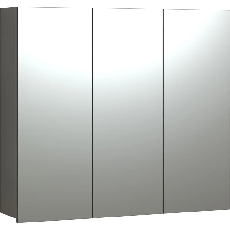 Badezimmer Spiegelschrank Bliss in grau 90 cm