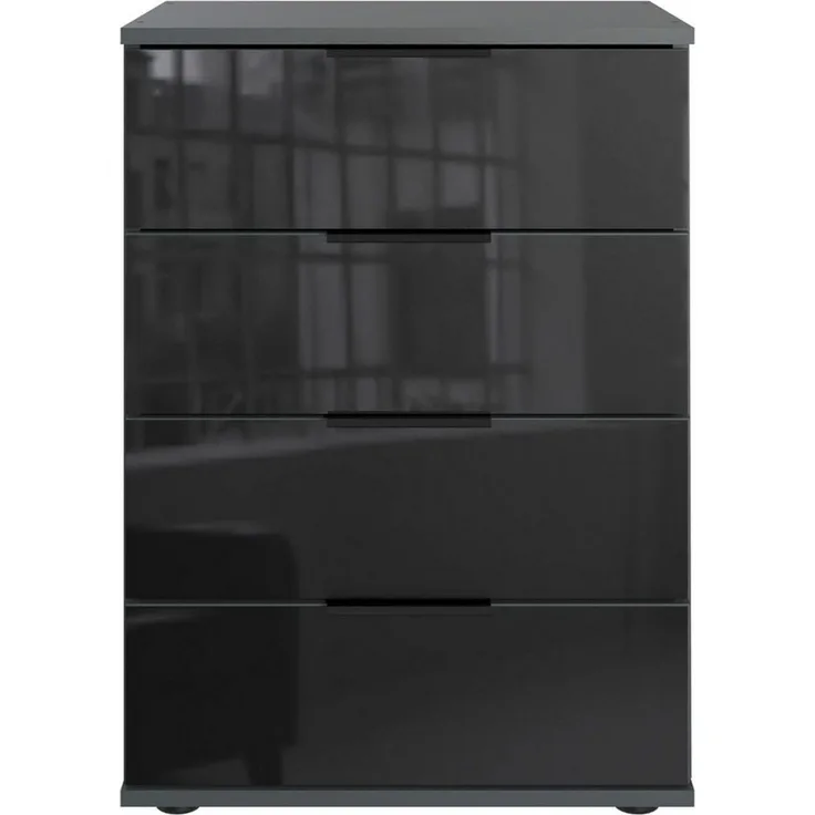 Nachtkommode Saigon Schubkastenkommode 52x38x74cm Farbe: grau