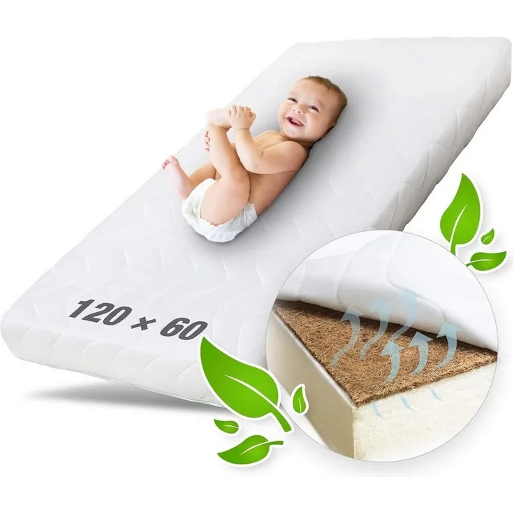 Babymatratze mit hochwertigem Schaum, Kokosplatte und Hygienebezug, Ehrenkind, (OEKO-TEX® Standard 100 zertifziert), Belastbarkeit: 30kg