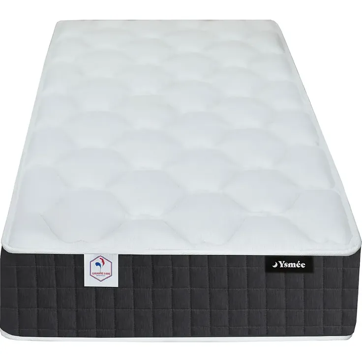 Vente-unique - PAROX Matratze Stoff Weiß - B 80 cm x H 24 cm x L 200 cm – Bild 4