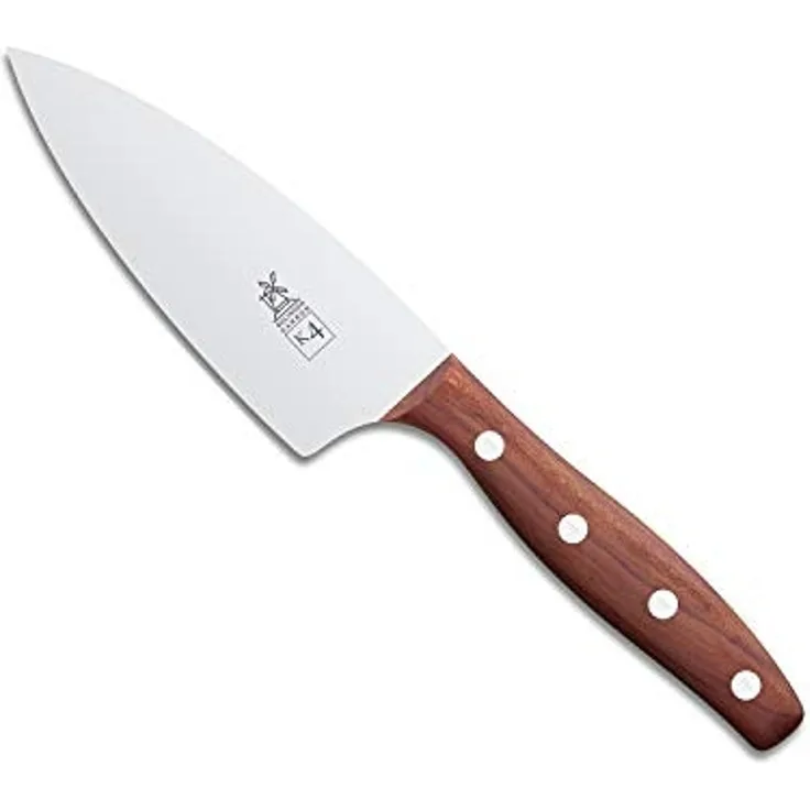 Windmühlenmesser K4 Kleines Kochmesser 130 mm nicht rostfrei Carbonstahl Pflaume