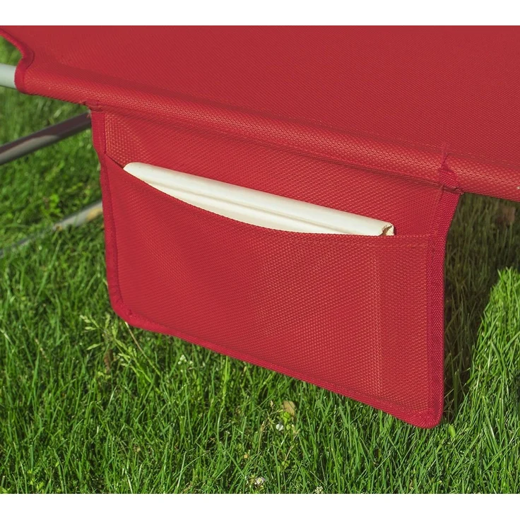 SoBuy OGS35-R Sonnenliege, Textilgewebe, Lackiert, Rot, 149 x 29 x 62 cm – Bild 10