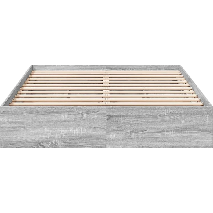 vidaXL Bettgestell mit Schubladen Grau Sonoma 160x200 cm Holzwerkstoff 3280648 – Bild 4
