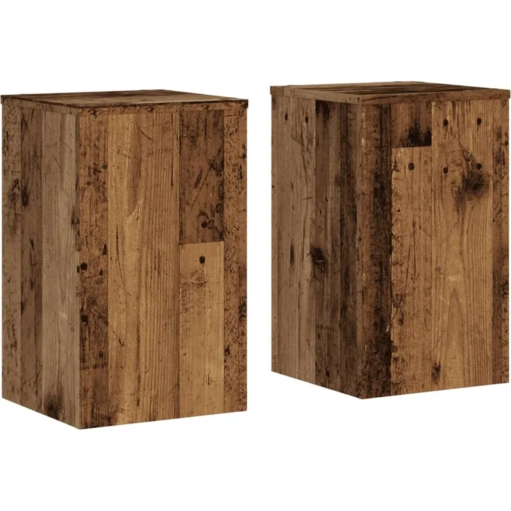 vidaXL Pflanzenständer 2 Stk. Altholz-Optik 30x30x50 cm Holzwerkstoff 852922