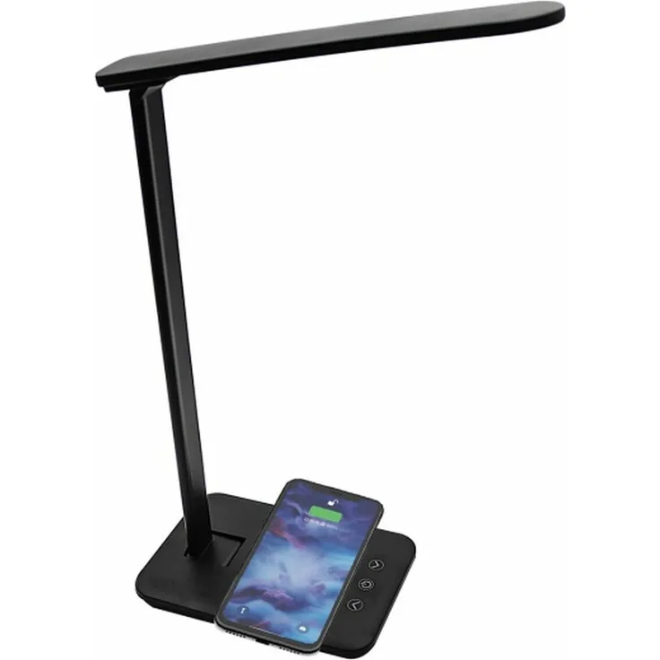 LED-Lampe mit kabellosem Ladegerät für Smartphones Denver Electronics LQI-105 Schwarz Bunt Metall Kunststoff 5 W